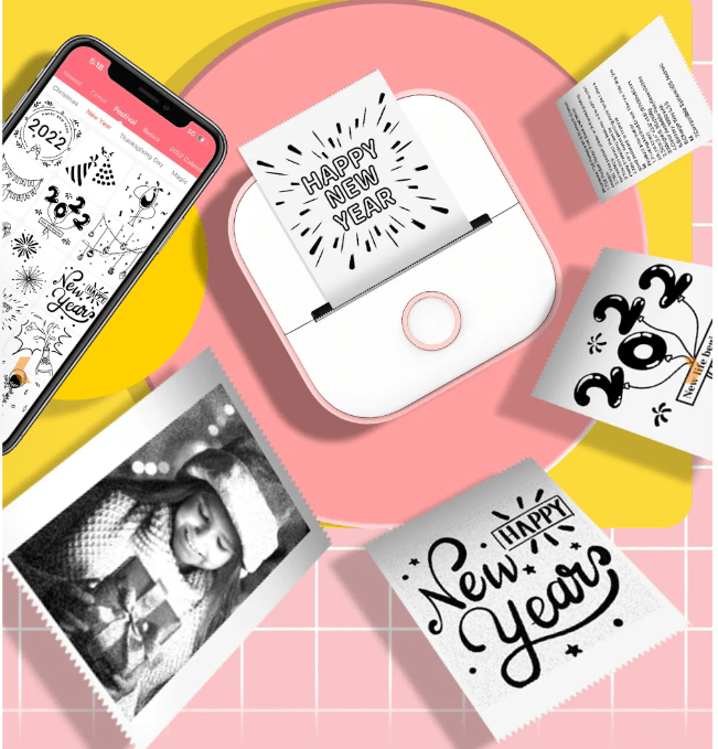 SnapPrint Mini Bluetooth Photo Printer - No Ink Required