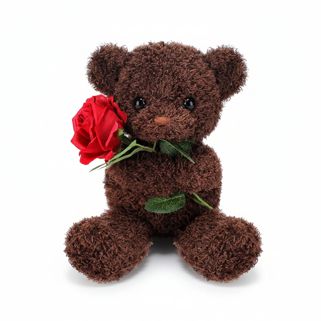 Huggable Rose Bear Plush Toy for Cherished Moments