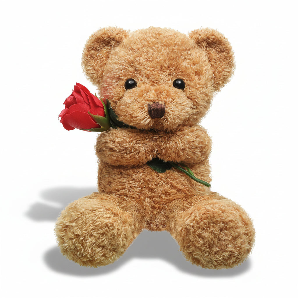 Huggable Rose Bear Plush Toy for Cherished Moments