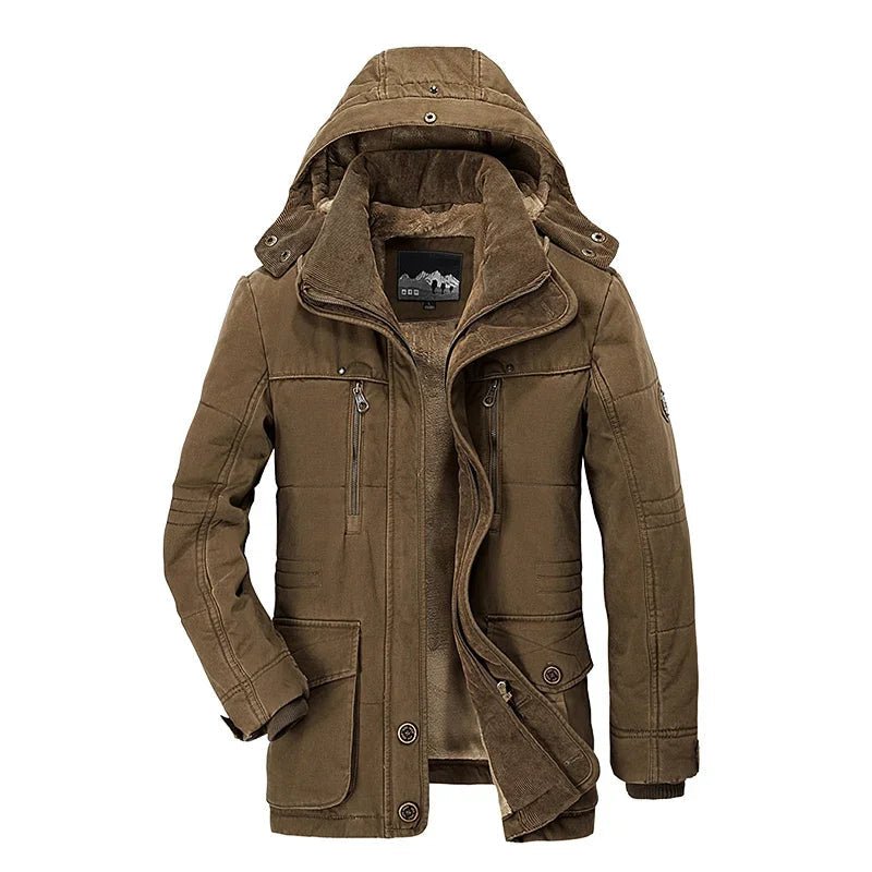 EcoGuard Thermal Men's Winter Coat with Waterproof Features