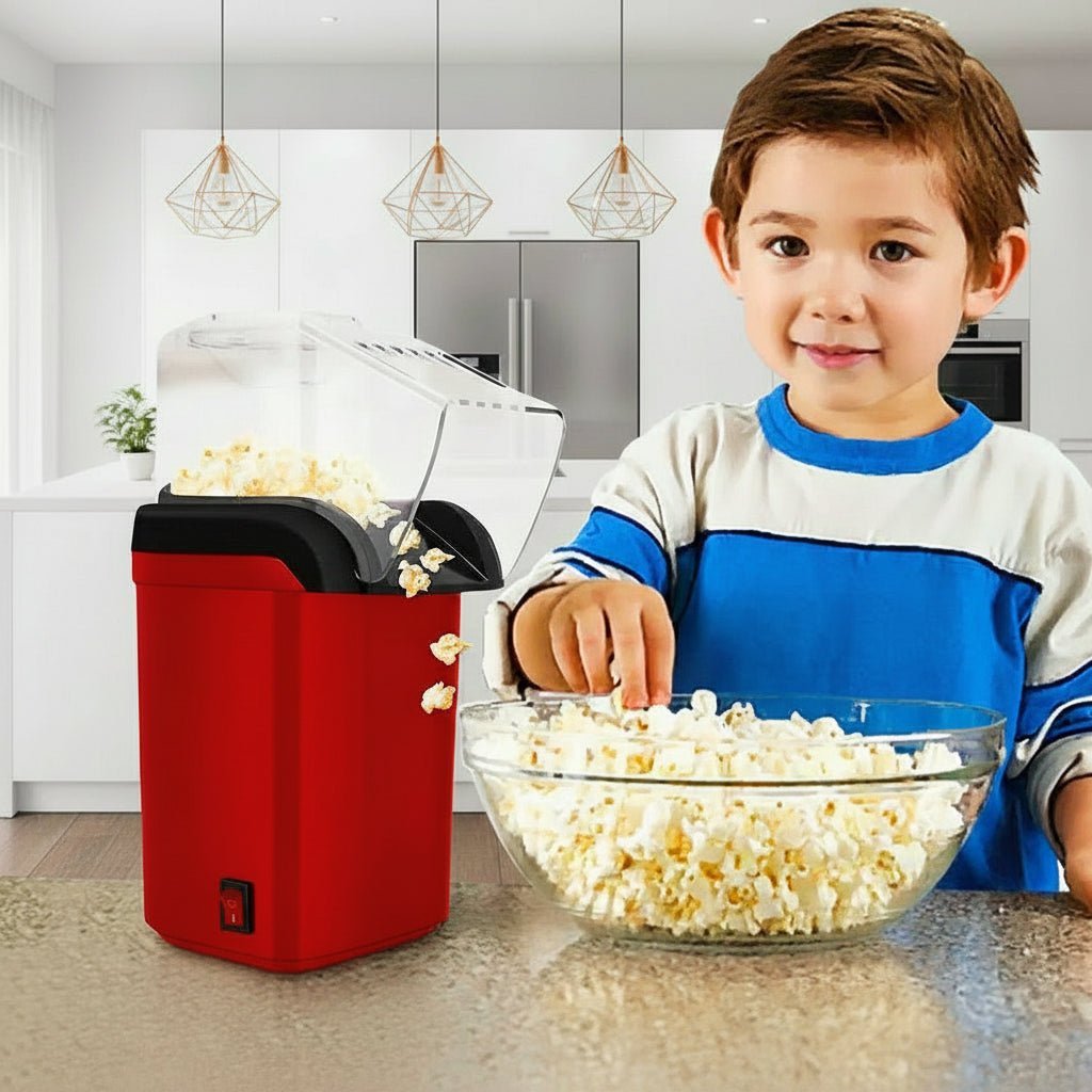 QuickPop Mini Hot Air Popcorn Maker for Guilt-Free Treats