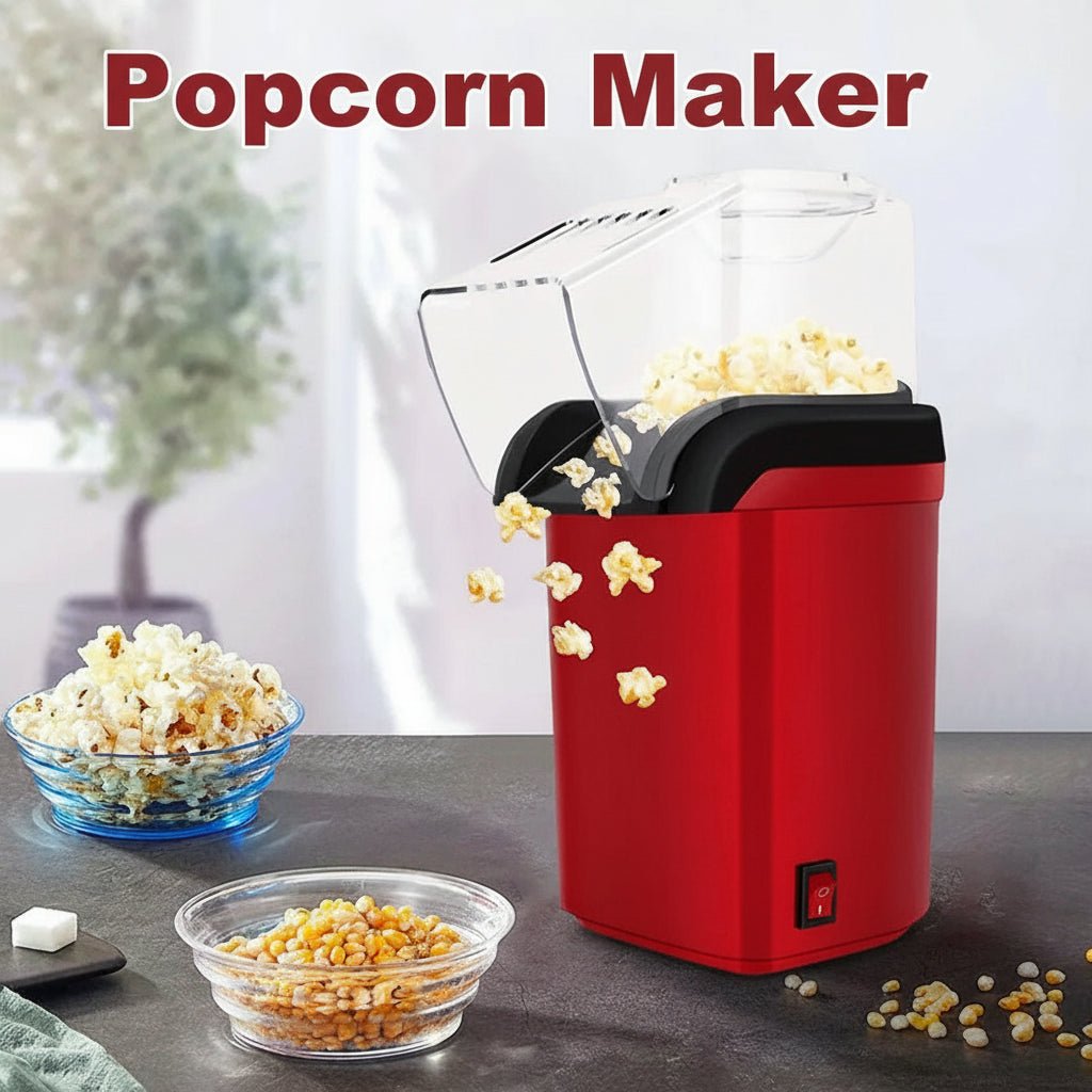 QuickPop Mini Hot Air Popcorn Maker for Guilt-Free Treats