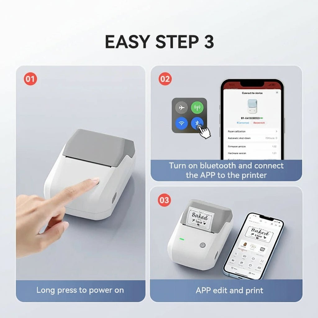 LabelMaster Wireless Thermal Printer for Instant Labeling