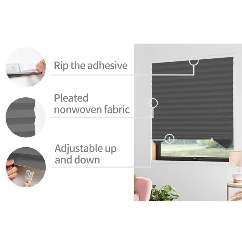 ShadowGuard Self-Adhesive Blackout Shades for Any Room