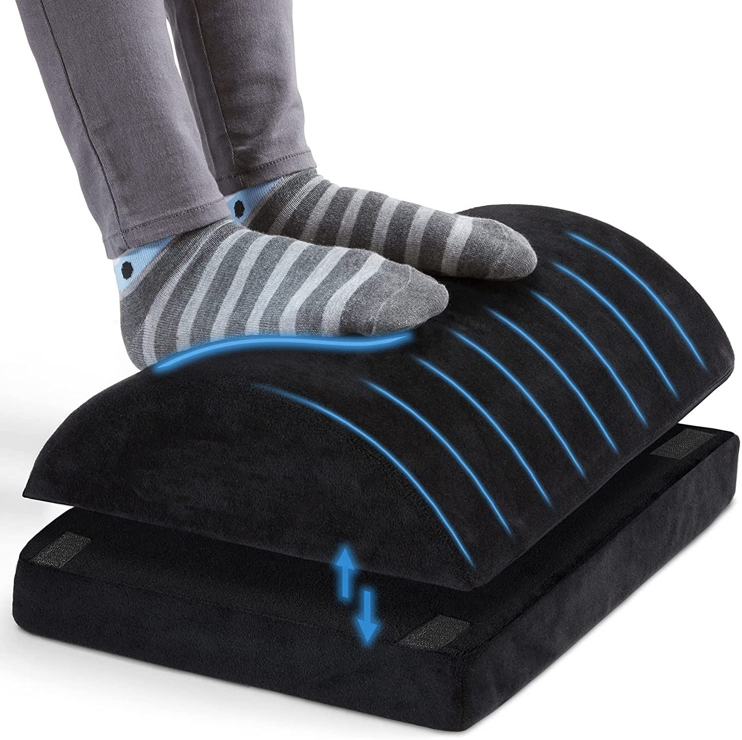 Ergonomic Footrest for Home Office – Curved Under Desk Design