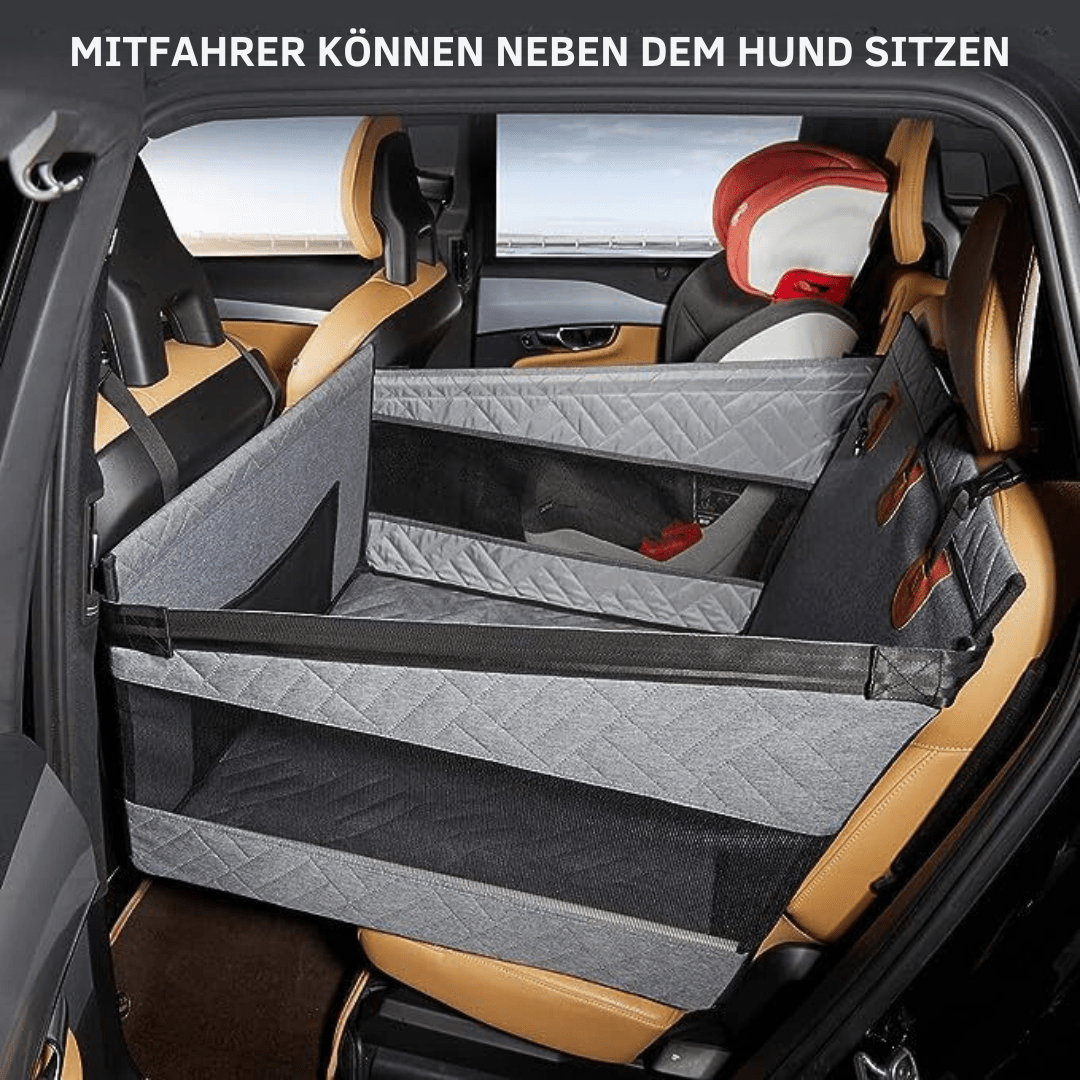 Waterproof Dog Car Seat Cover with Memory Foam for Comfortable Travel