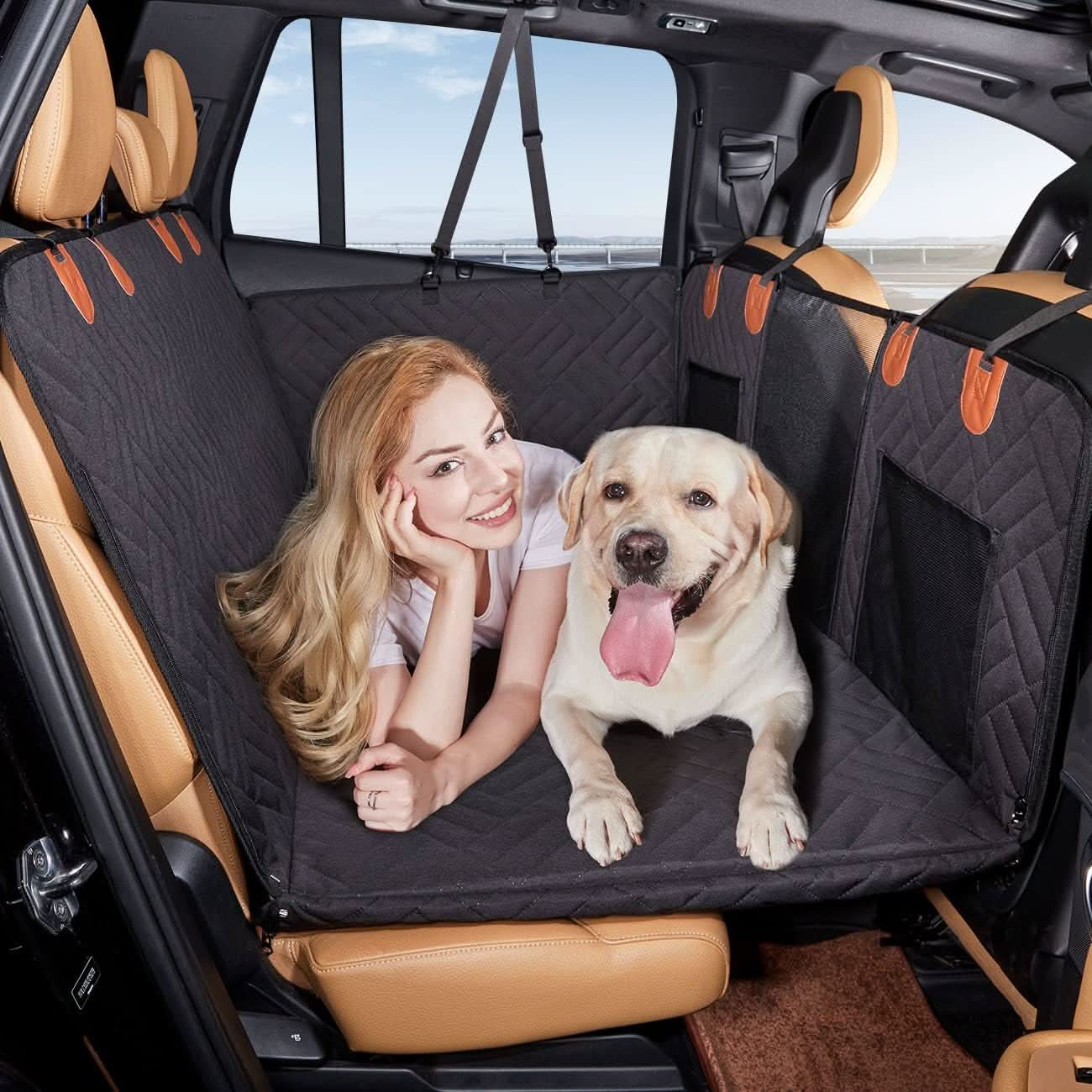 Waterproof Dog Car Seat Cover with Full Protection – Adjustable Fit for Safety