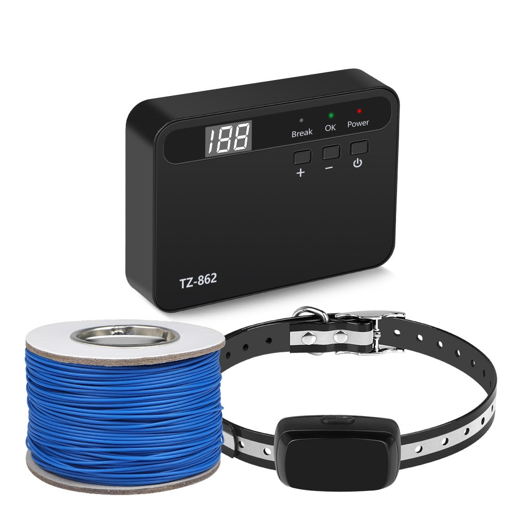Wireless Pet Containment System with Weather-Resistant Collar - Adjustable Outdoor Boundary