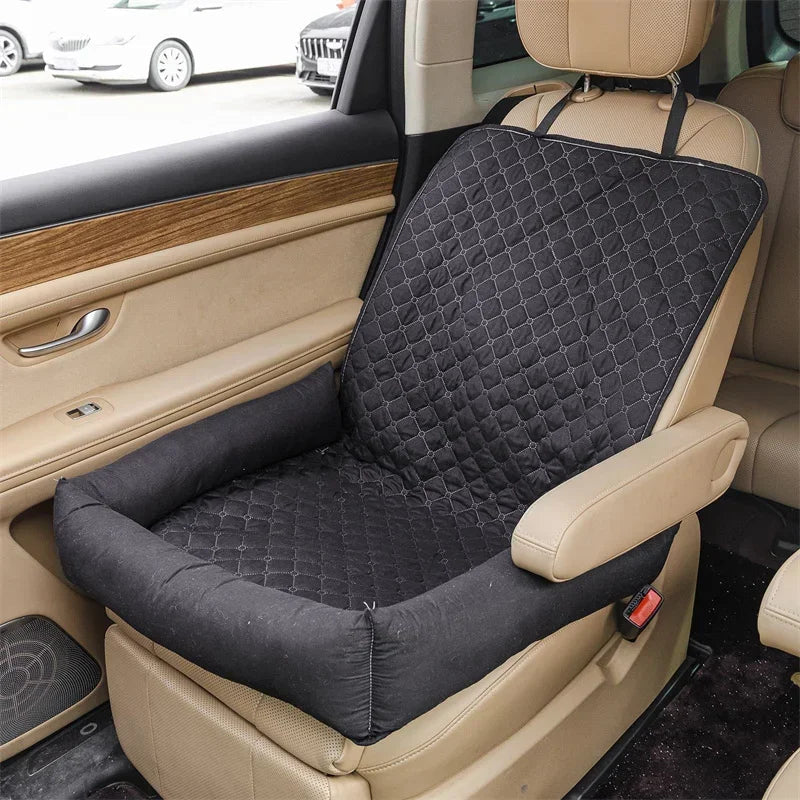 Waterproof Car Seat Cover for Dogs – Portable Travel Bed for Small & Medium Pets with Soil Resistance
