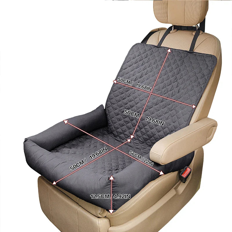 Waterproof Car Seat Cover for Dogs – Portable Travel Bed for Small & Medium Pets with Soil Resistance