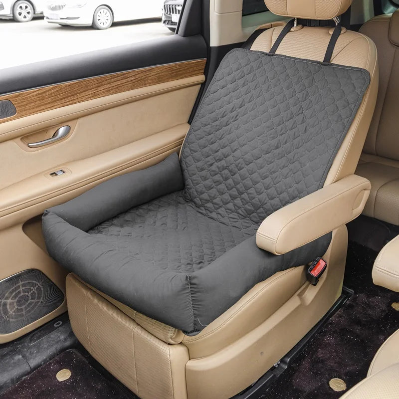 Waterproof Car Seat Cover for Dogs – Portable Travel Bed for Small & Medium Pets with Soil Resistance