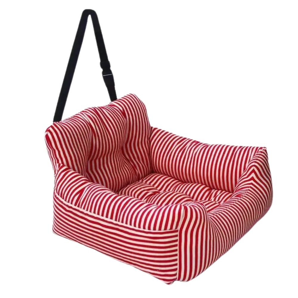 Non-Slip Pet Travel Seat with Adjustable Straps for Safe Comfort