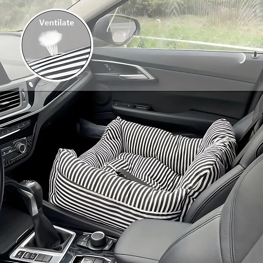 Non-Slip Pet Travel Seat with Adjustable Straps for Safe Comfort