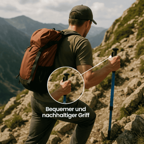 Lightweight Trekking Poles with Ergonomic Grips – Adjustable for Stability