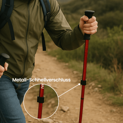 Lightweight Trekking Poles with Ergonomic Grips – Adjustable for Stability