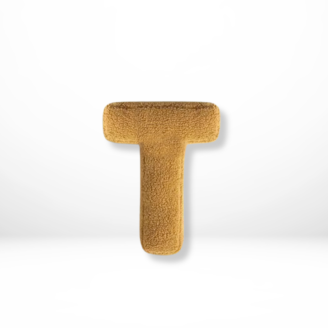 Personalized Velvet Letter Cushion for Chic Home Styling