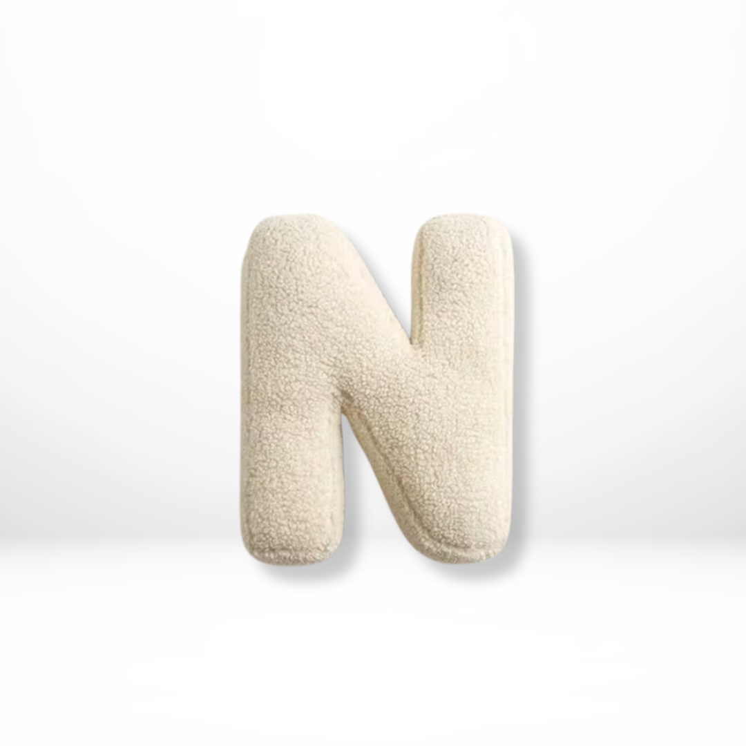 Personalized Velvet Letter Cushion for Chic Home Styling