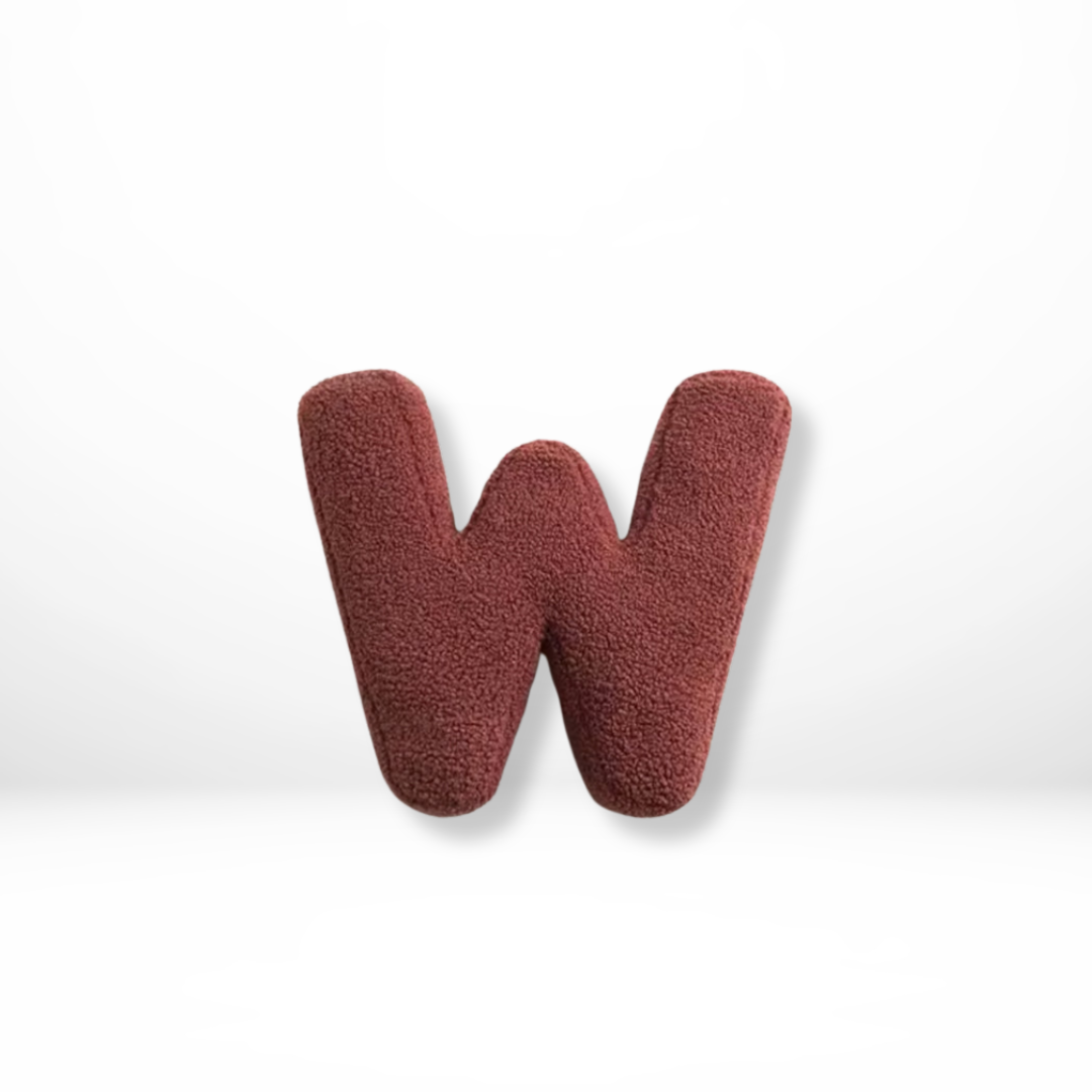 Personalized Velvet Letter Cushion for Chic Home Styling