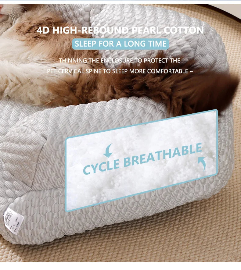 Cooling Dog Sofa with Breathable Fabric – Comfortable Pet Retreat