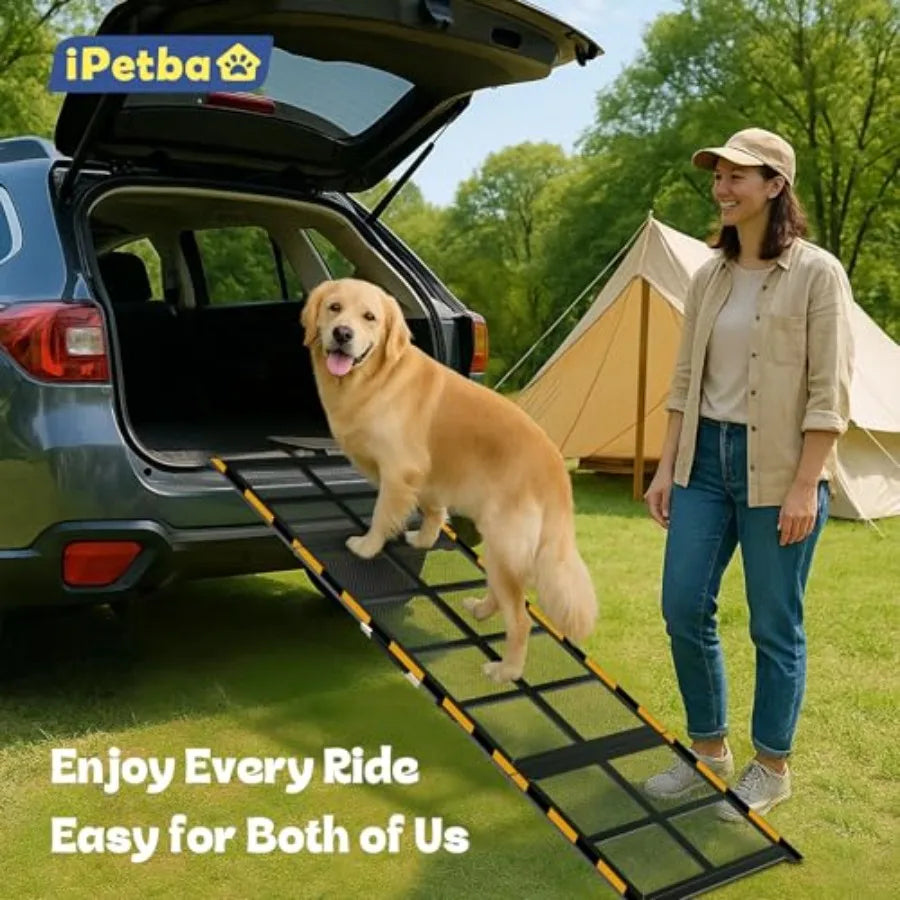 Dog Car Ramp with Non-Slip Surface | Joint-Friendly for Easy Access