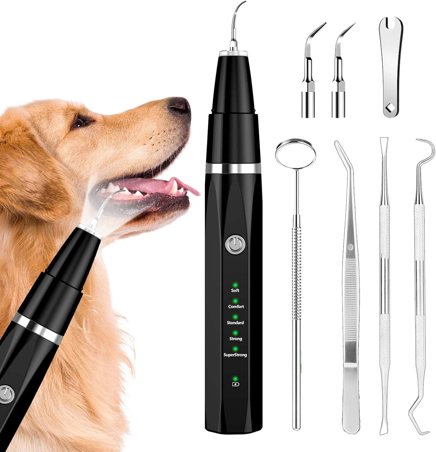 Ultrasonic Dog Tooth Cleaner for Gentle Dental Care and Healthy Smiles