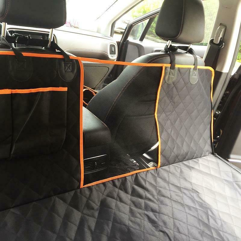 Waterproof Dog Car Seat Cover Hammock with Mesh Window for Easy Setup