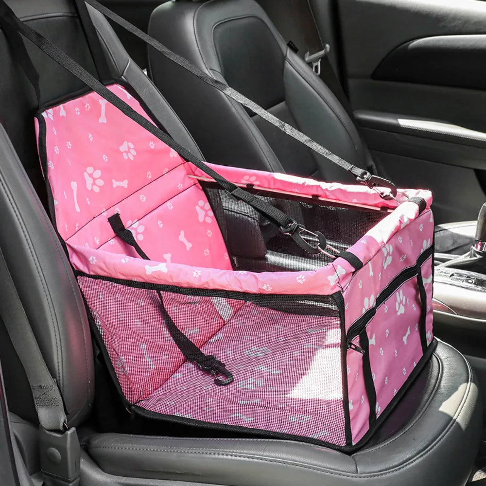 Travel Bag for Pets with Car Seat – Waterproof & Foldable Design