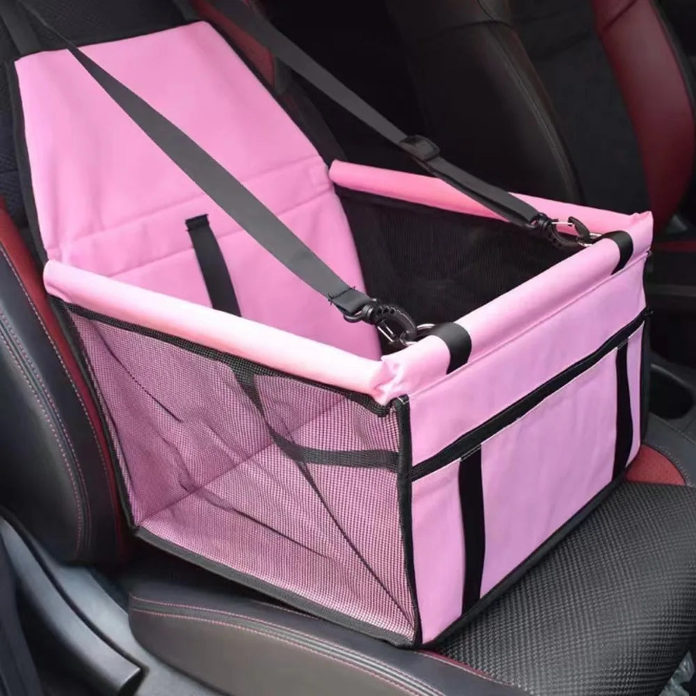 Travel Bag for Pets with Car Seat – Waterproof & Foldable Design