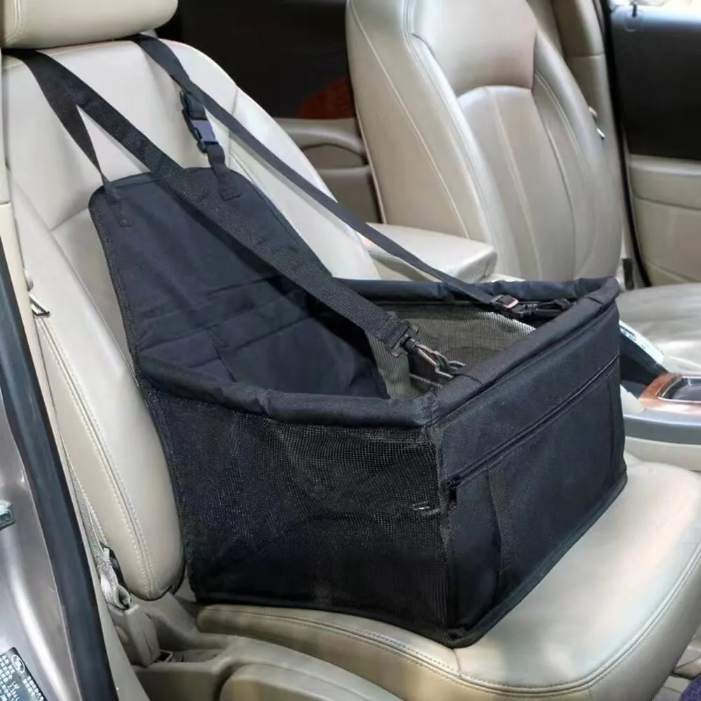 Travel Bag for Pets with Car Seat – Waterproof & Foldable Design
