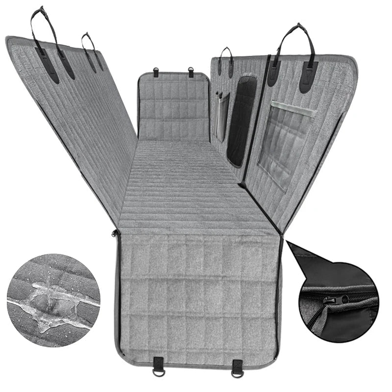 Waterproof Car Seat Cover Hammock for Pets – Comfortable Travel Safety
