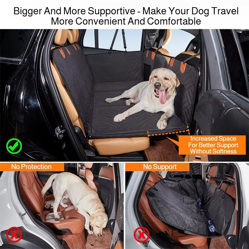 Waterproof Car Seat Cover for Pets with Backseat Extension – Durable Protection
