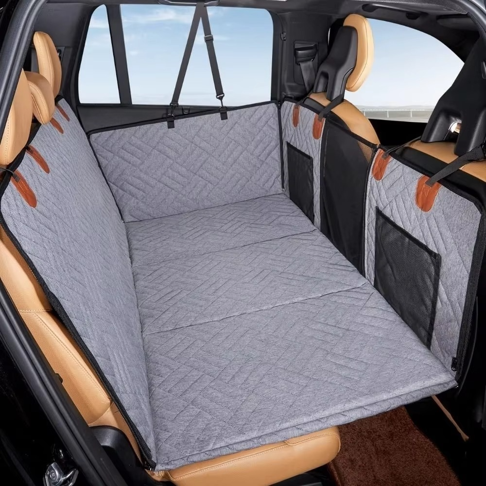 Waterproof Car Seat Cover for Pets with Backseat Extension – Durable Protection