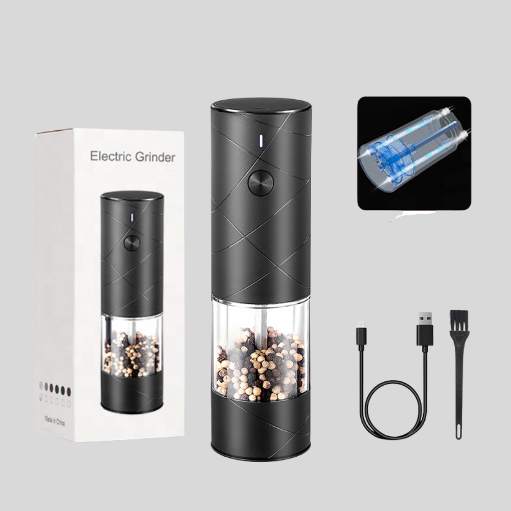 Rechargeable Electric Spice Mill with LED Illumination