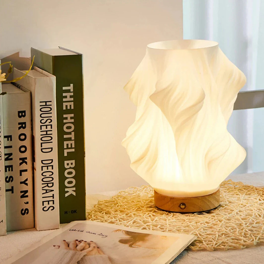 Taavita Wavecrest Lamp - Contemporary Elegance with Dimmable Features