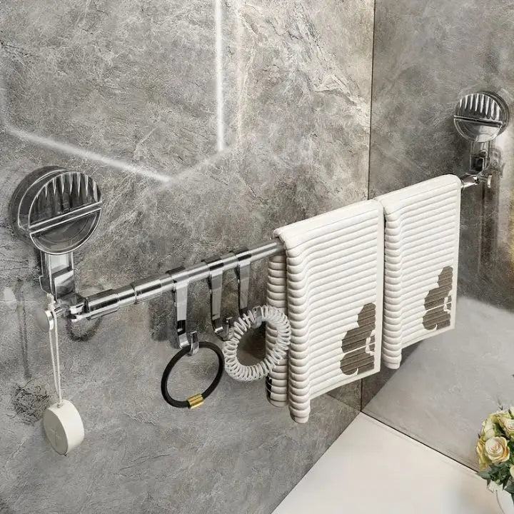 Suction Cup Towel Rack – Instant Setup, No Drilling Required