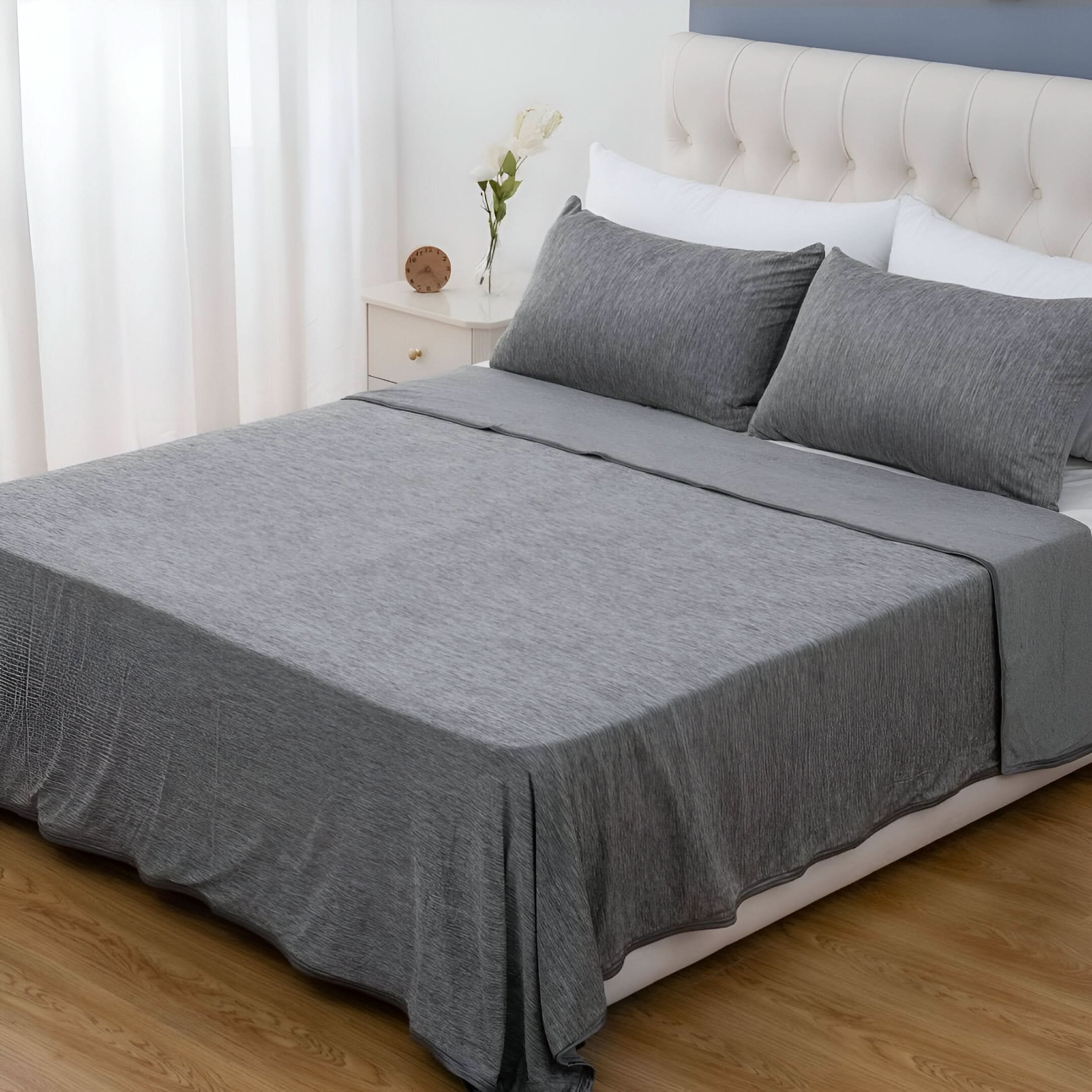 Lightweight Cotton Cooling Blanket for Bed – Breathable Comfort for Warm Sleepers