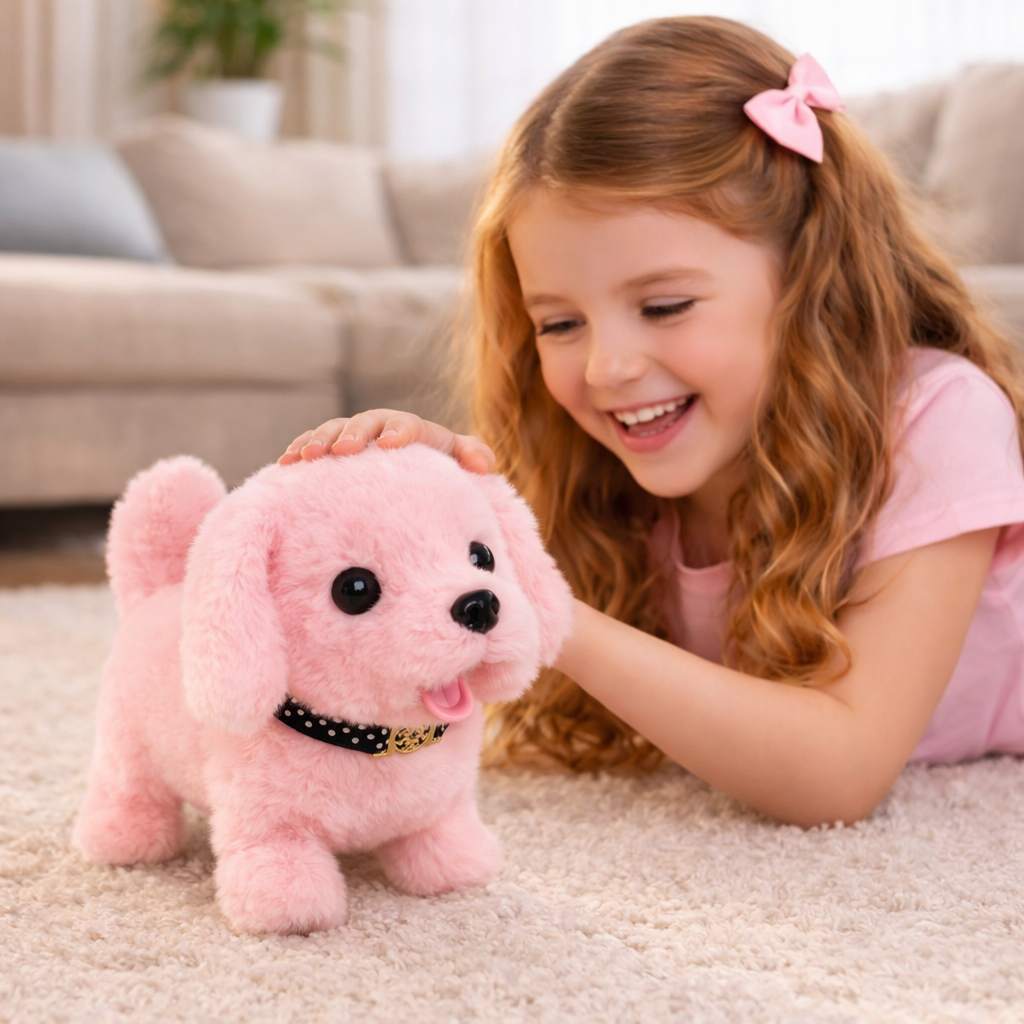 Interactive Cuddly Puppy Toy with Sounds for Endless Fun