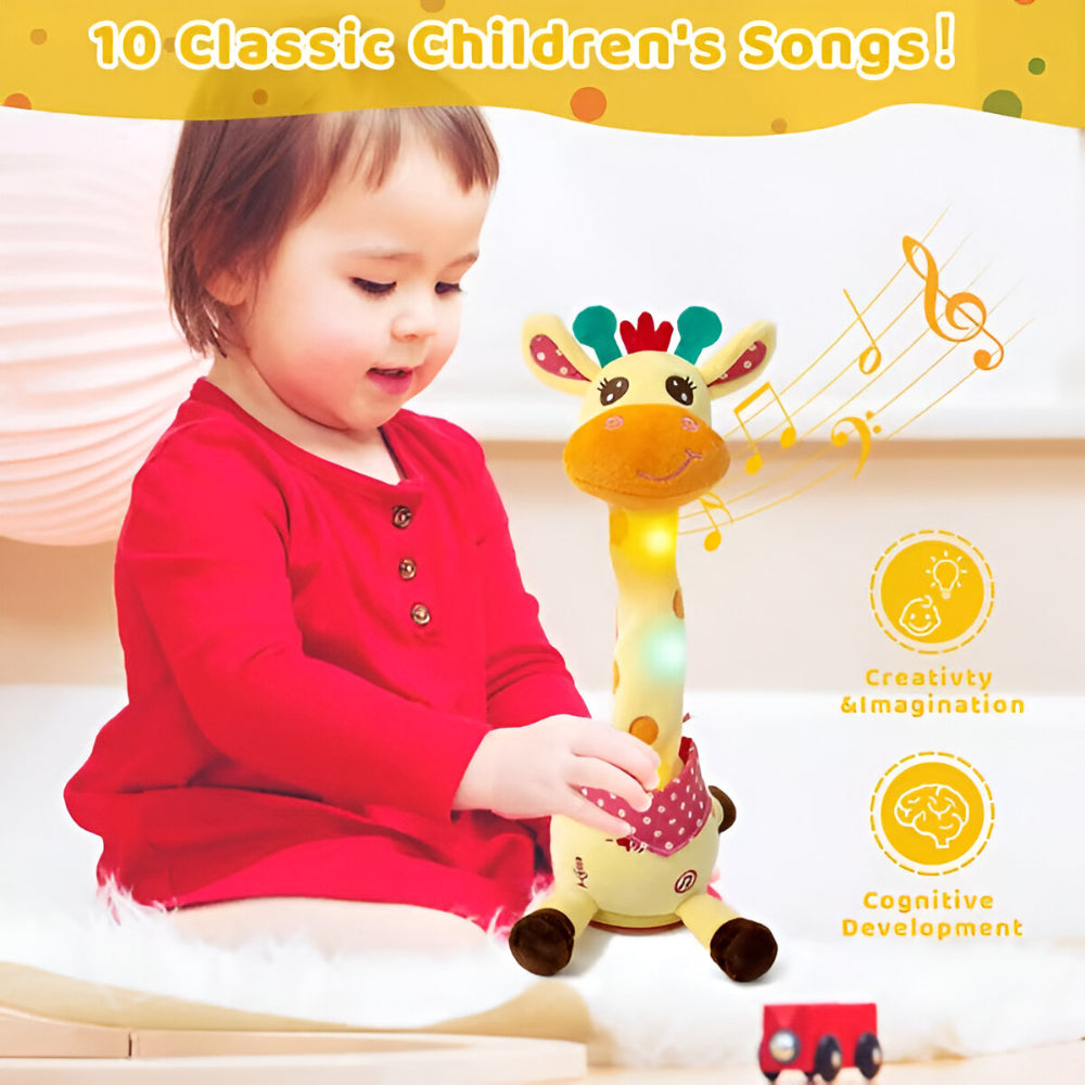 Joyful Musical Giraffe Plush Toy for Kids