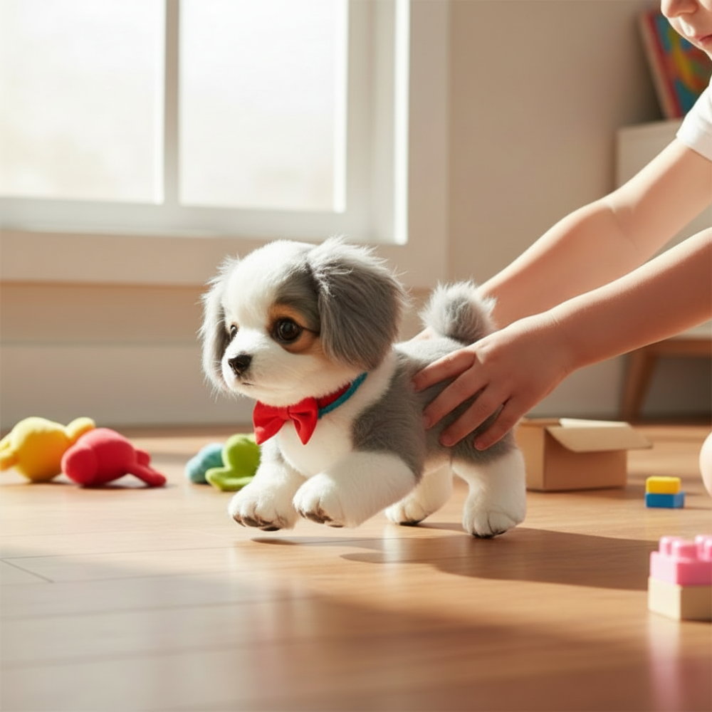 Cuddly Motion-Activated Puppy Toy for Engaging Play