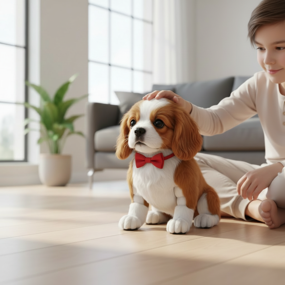Cuddly Motion-Activated Puppy Toy for Engaging Play