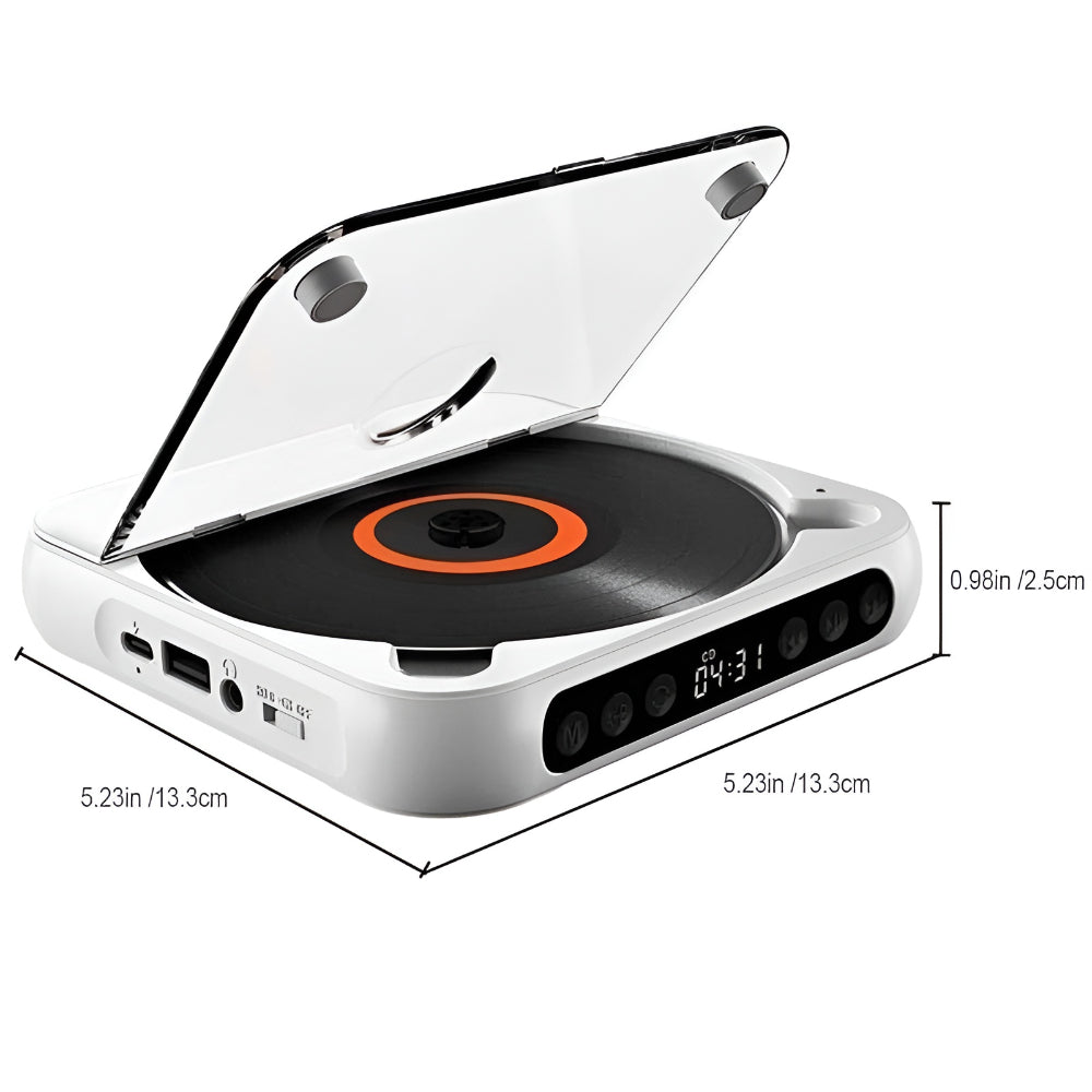 Wireless Compact CD Player with Anti-Skip Technology