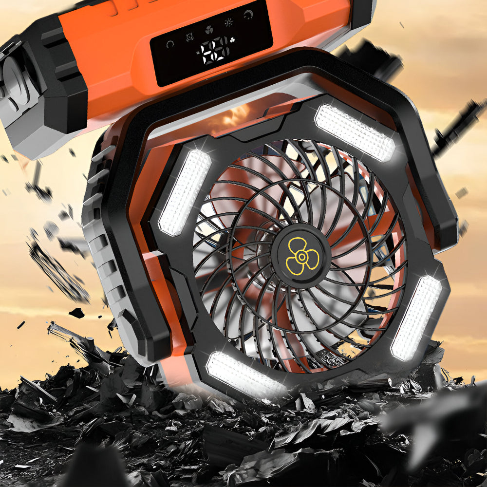 Versatile Rechargeable Fan with Oscillation & Remote Control
