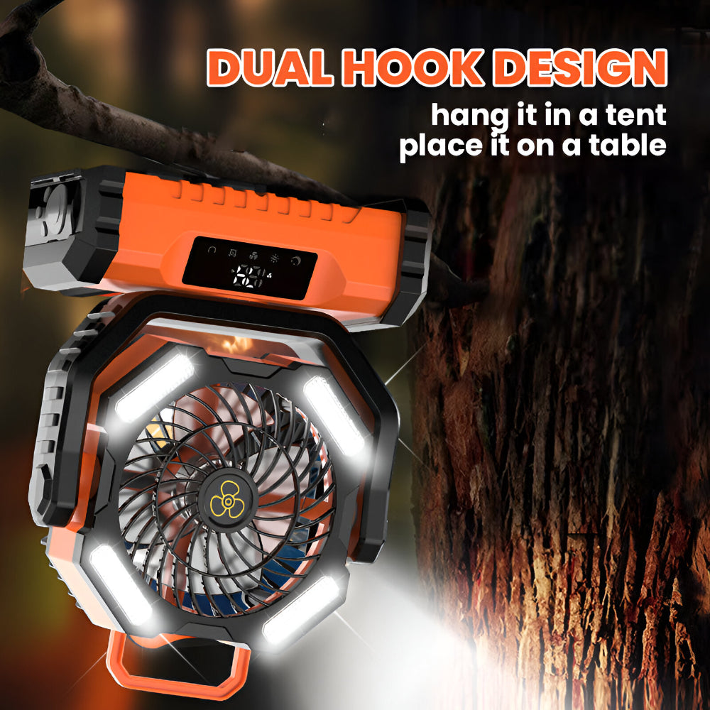 Versatile Rechargeable Fan with Oscillation & Remote Control
