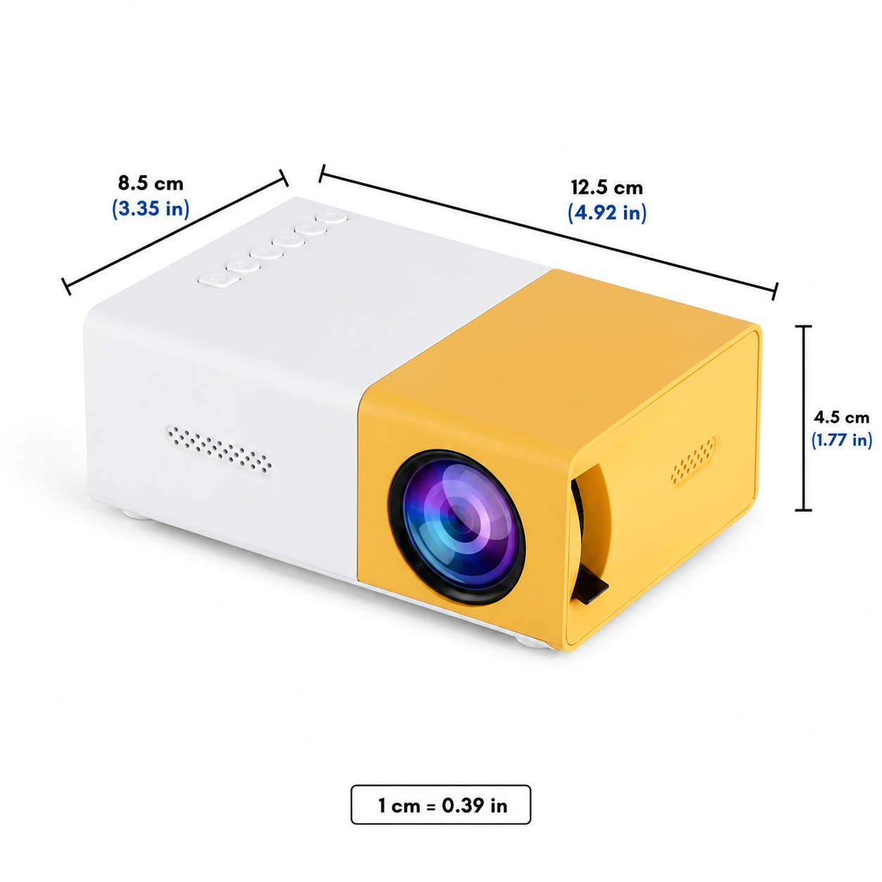Portable 1080P Projector with WiFi 6 Connectivity