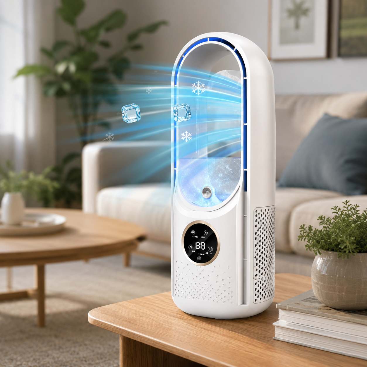 Compact Bladeless Air Conditioner – Energy-Saving Portable Cooling for Small Areas