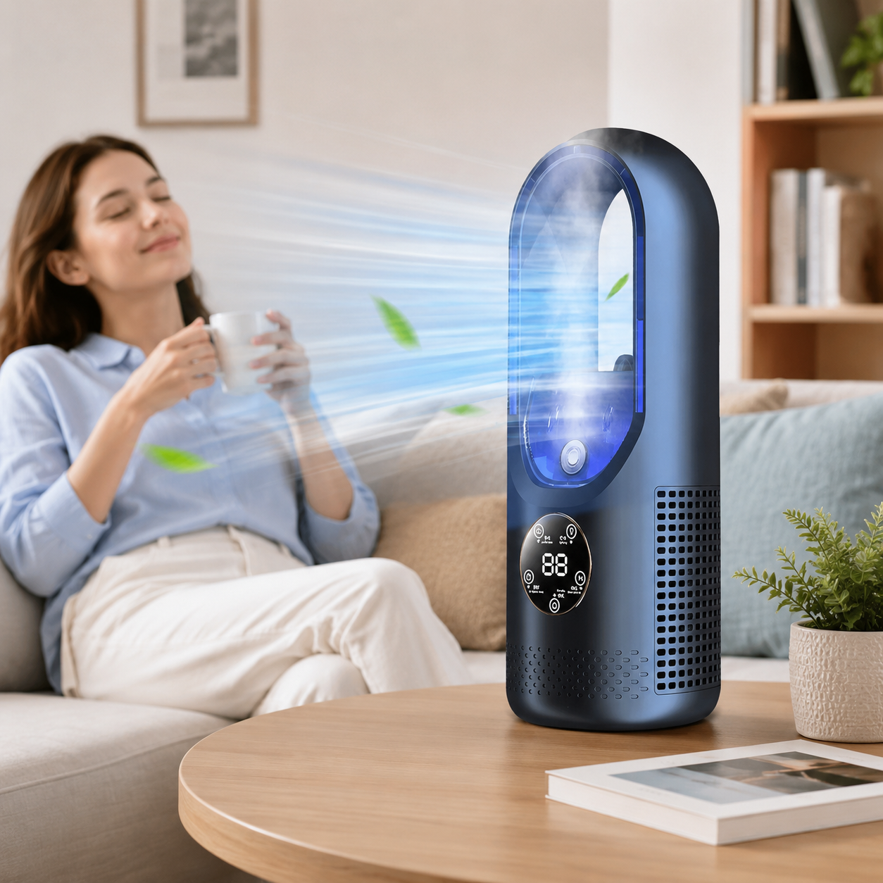 Compact Bladeless Air Conditioner – Energy-Saving Portable Cooling for Small Areas