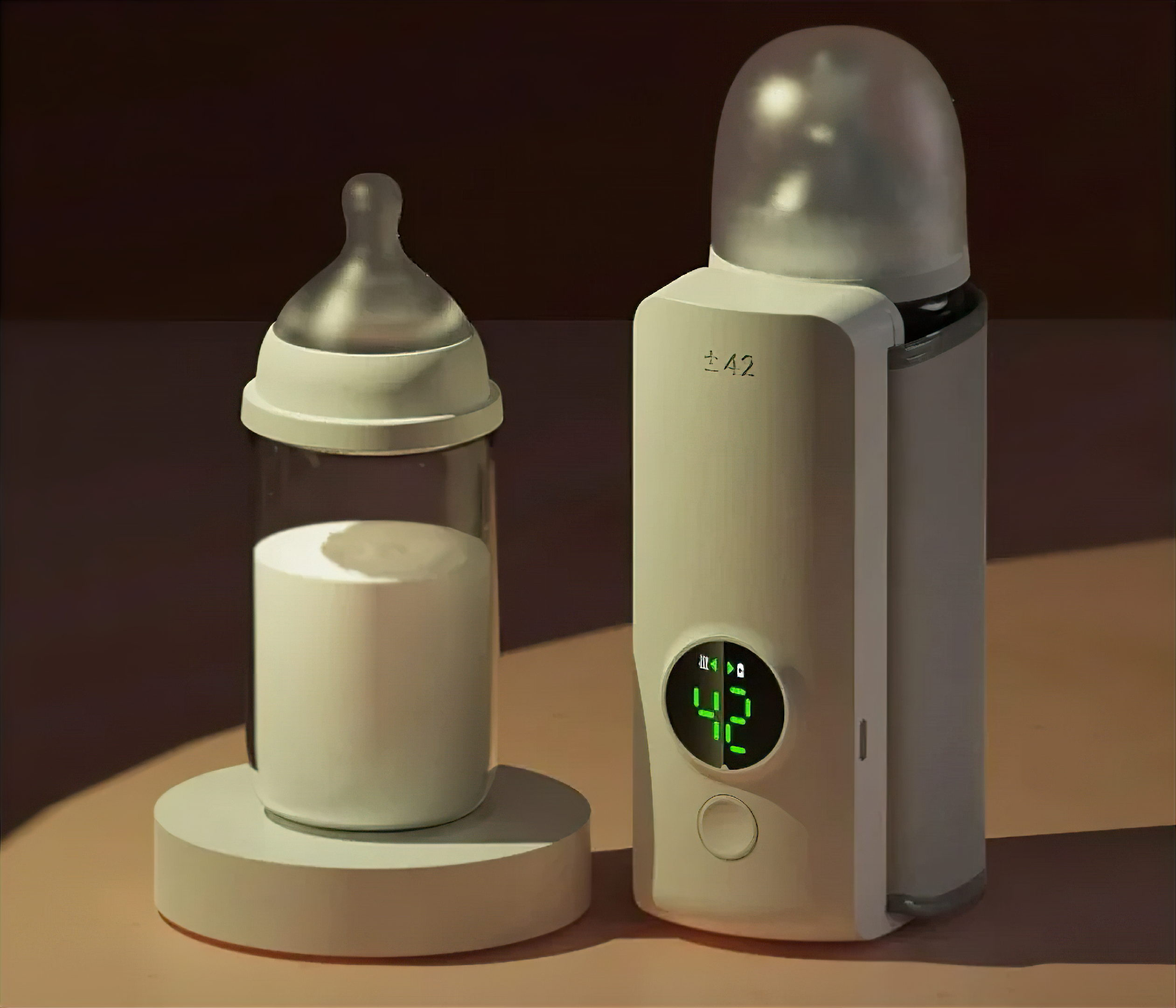 Travel-Friendly Bottle Heater with 6 Heat Levels and Digital Screen
