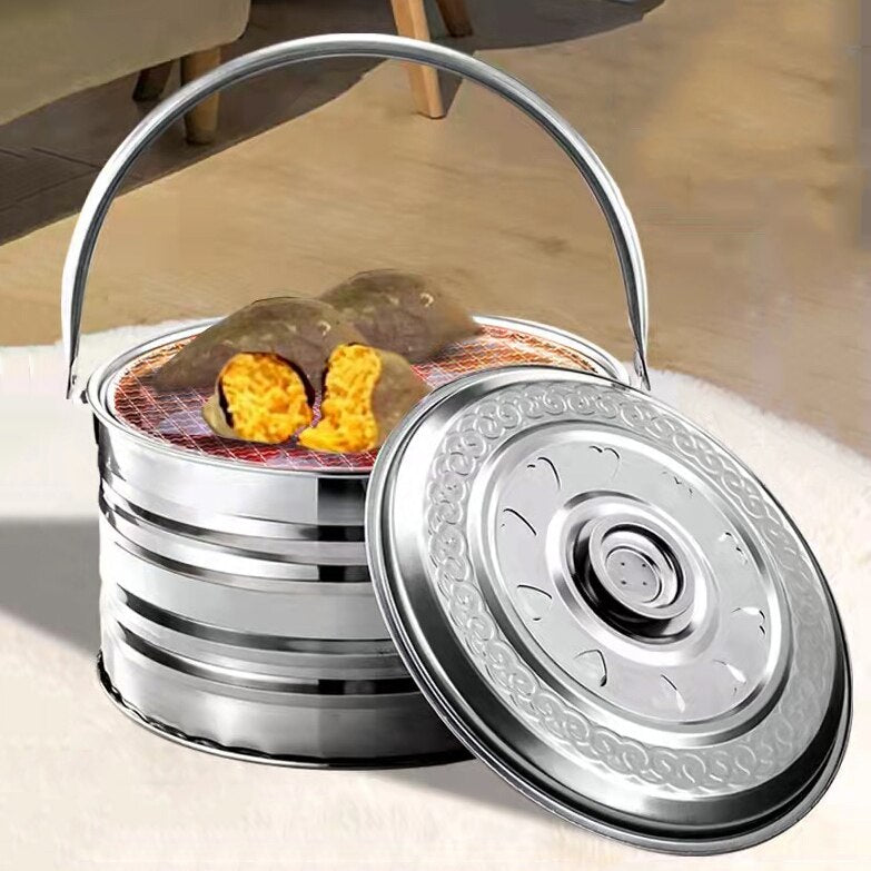 Compact Outdoor Charcoal Grill for Camping and Hiking – Quick Cooking Design