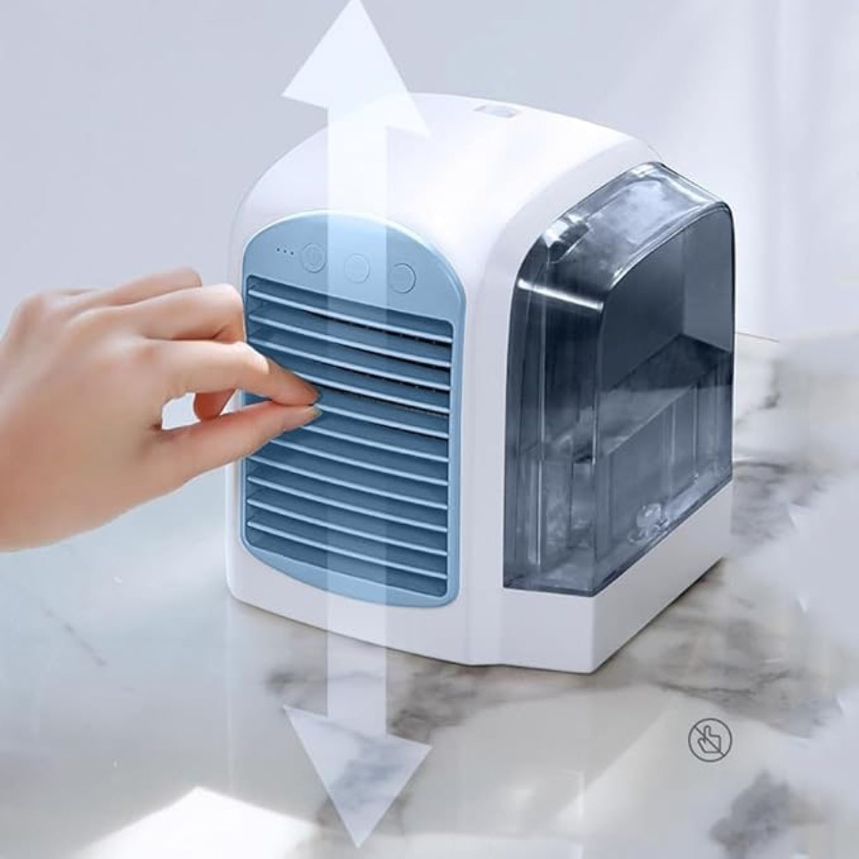 Compact Oscillating Fan Cooler for Quiet Personal Comfort