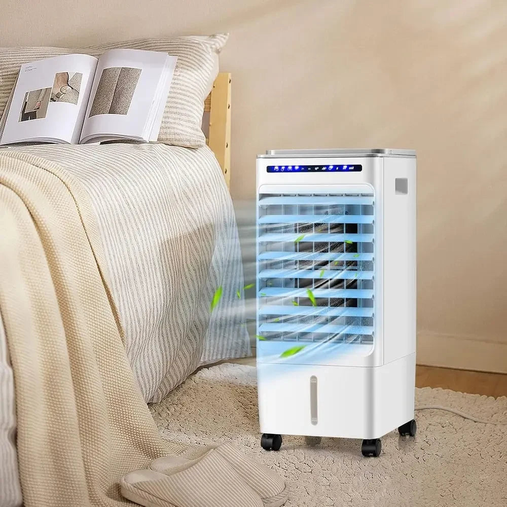 Compact Air Cooling Fan with Remote – Portable Evaporative Cooler for Home and Office